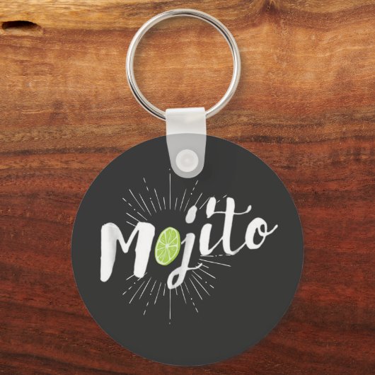 Mojito summertime met een citroen sleutelhanger (Voorkant)