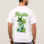 Mojito T-Shirt – Fresh Mint & Lime Cocktail (Achterkant)
