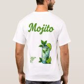 Mojito T-Shirt – Fresh Mint & Lime Cocktail (Achterkant)