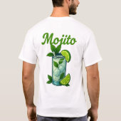 Mojito T-Shirt – Fresh Mint & Lime Cocktail (Achterkant)
