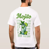 Mojito T-Shirt – Fresh Mint & Lime Cocktail (Achterkant)