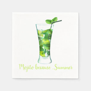 Mojito thema cocktail servet