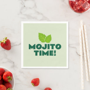 Mojito Tijd kleine papieren servetten voor cocktai