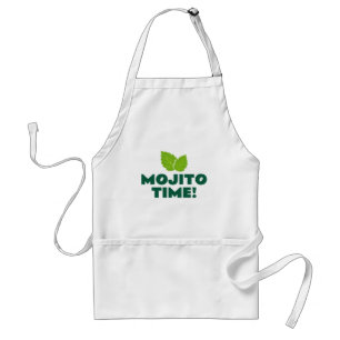 Mojito Tijd leuk cocktailfeest schort voor barkeep