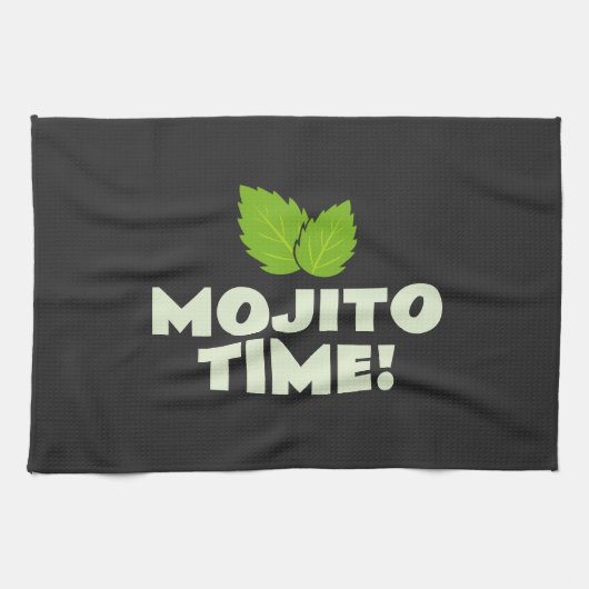 Mojito Tijd! leuke keukenhanddoek voor cocktailpar (Horizontaal)