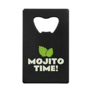Mojito Time platte flesopener voor cocktailsliefhe Creditkaart Flessenopener