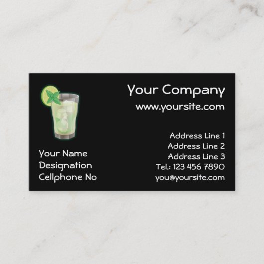 Mojito Visitekaartje (Voorkant)