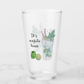 Mojito Zomer Cocktail Drink Glas (Voorkant)