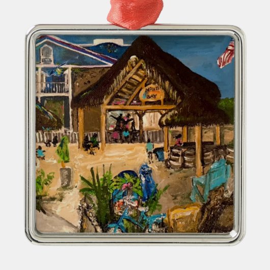 "Mojito's at Dusk" door Willowcatdesign Metalen Ornament (Voorkant)