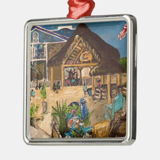 "Mojito's at Dusk" door Willowcatdesign Metalen Ornament (Links)