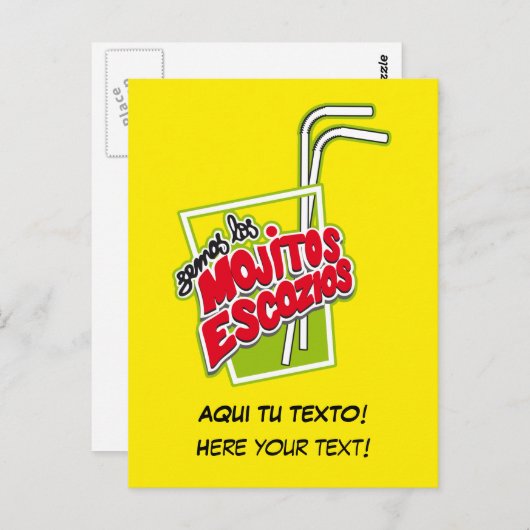 MOJITOS ESCOZIOS BRIEFKAART (Voorkant / Achterkant)