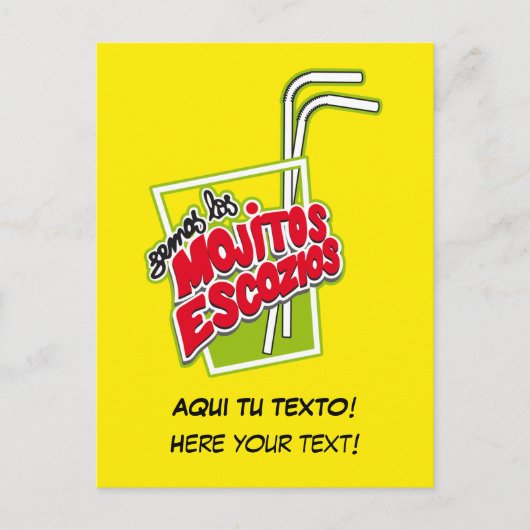 MOJITOS ESCOZIOS BRIEFKAART (Voorkant)