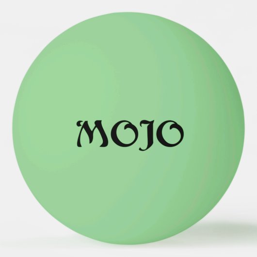 Mojo 1-sterren groene gloed ping pong bal pingpongbal (Voorkant)