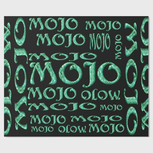 Mojo black matte wrappers cadeaupapier (Vlak)