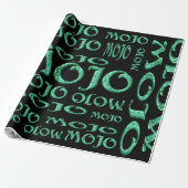 Mojo black matte wrappers cadeaupapier (Uitgerold)
