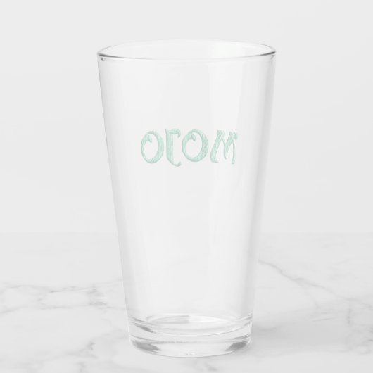 Mojo Collins glazen tumbler (Achterkant)