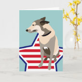 Mojo de Belgische Shepherd Kaart (Gele Bloem)
