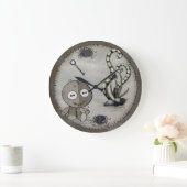 MOJO Gothic Voodoo Doll Folk Art Grote Klok (Huis)