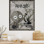 MOJO Gothic Voodoo Doll Folk Art Poster (Keuken)