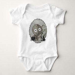 MOJO Gothic Voodoo Doll Folk Art Romper