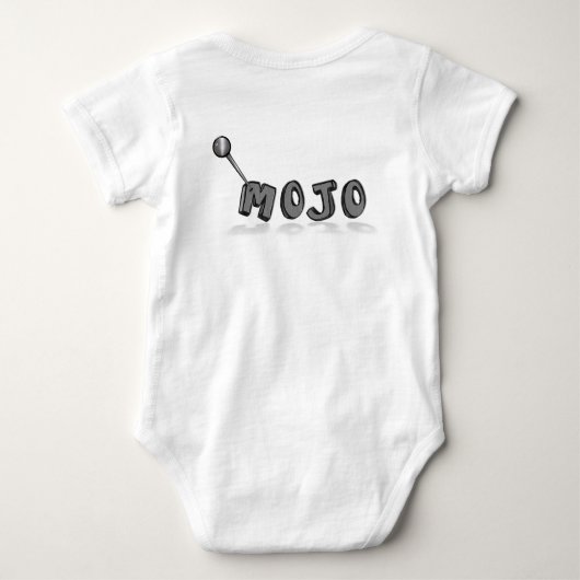 MOJO Gothic Voodoo Doll Folk Art Romper (Achterkant)