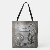 MOJO Gothic Voodoo Doll GEPERSONALISEERD Tote Bag (Voorkant)