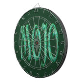 Mojo groen dartboard dartbord (Voorkant Rechts)