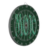 Mojo groen dartboard dartbord (Voorkant Links)