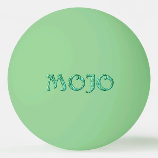 Mojo groen glow 1-sterren ping pong bal pingpongbal (Voorkant)