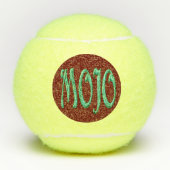 Mojo groen rood Penn tennisballen (Voorkant)