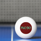 Mojo groen rood wit 1-sterren ping pong bal pingpongbal (Net)