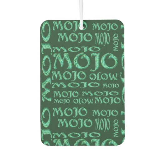 Mojo groene auto luchtverfrisser (Voorkant)