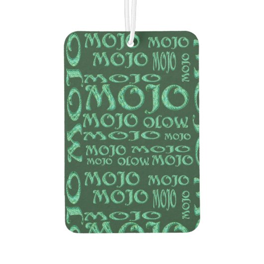 Mojo groene auto luchtverfrisser (Achterkant)