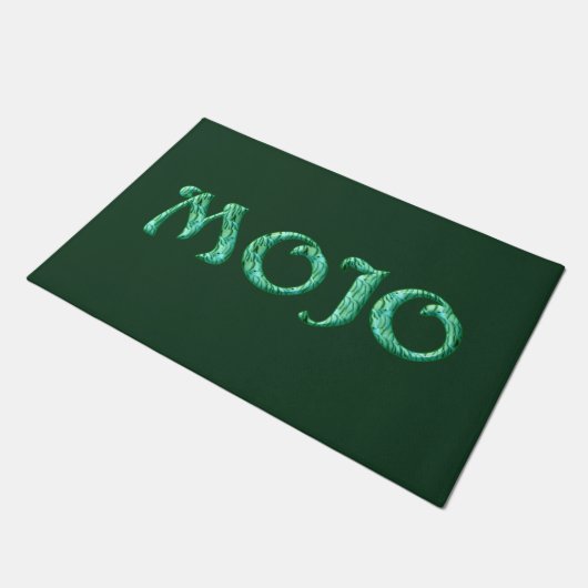 Mojo groene deurmat (Schuin)