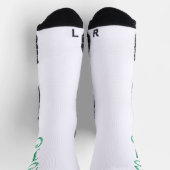 Mojo groene en witte high performance sokken (Top)