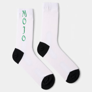 Mojo groene en witte premium sokken