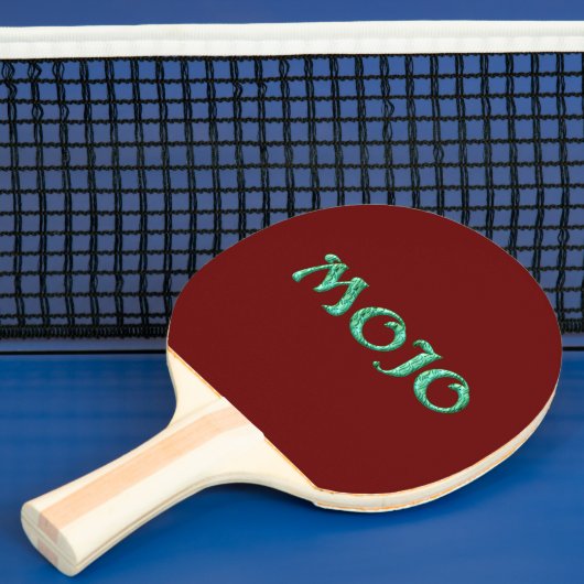 Mojo groene rode ping pong paddle tafeltennisbatje (Insitu)