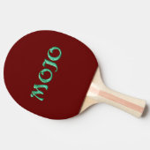 Mojo groene rode ping pong paddle tafeltennisbatje (Zijkant)