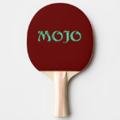 Mojo groene rode ping pong paddle tafeltennisbatje (Voorkant)
