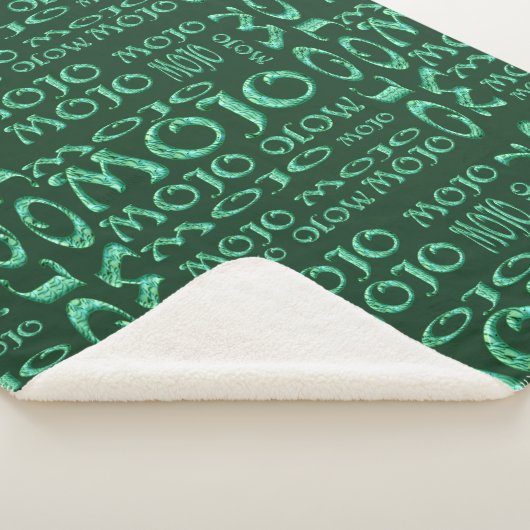 Mojo groene sherpa deken (3/4)