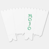 Mojo groene witte popcorn dozen bedankdoosjes (Ongevouwen)