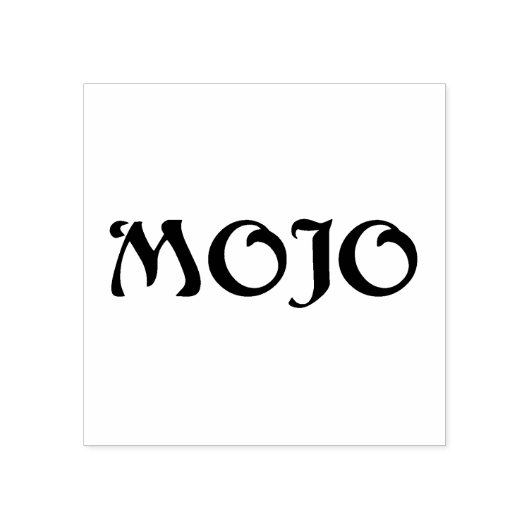 Mojo grote rubberen stempel (Afrduk)