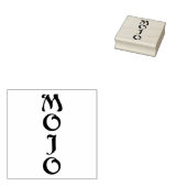 Mojo grote rubberen stempel verticaal zonder handv (Gestempeld)
