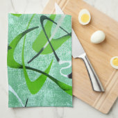MoJo Kitchen Towel : BOOMERANG 2 - CHARTREUSE Theedoek (Quarter Fold)