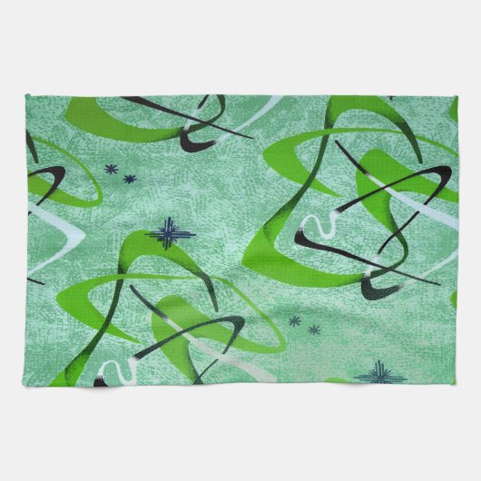 MoJo Kitchen Towel : BOOMERANG 2 - CHARTREUSE Theedoek (Horizontaal)