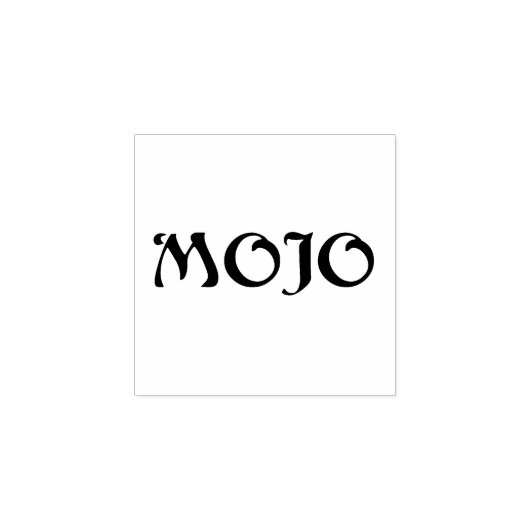 Mojo kleine rubberen stempel (Afrduk)