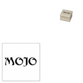 Mojo kleine rubberen stempel zonder handvat (Gestempeld)