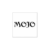 Mojo kleine rubberen stempel zonder handvat (Afrduk)