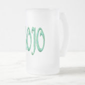 Mojo-mok van gevorst glas matglas bierpul (Voorkant rechts)