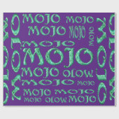Mojo paars glanzend verpakkingspapier cadeaupapier (Vlak)